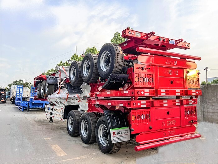 3 Axle 60ton Skeleton Semi Trailer