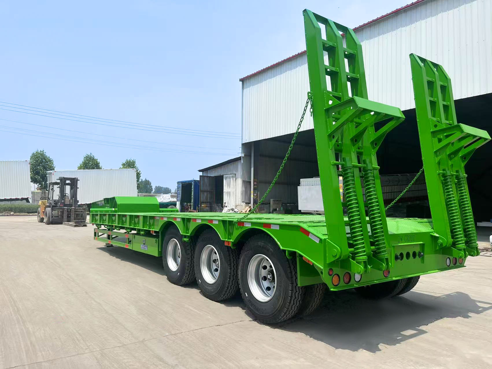 3 axel lowboy trailer