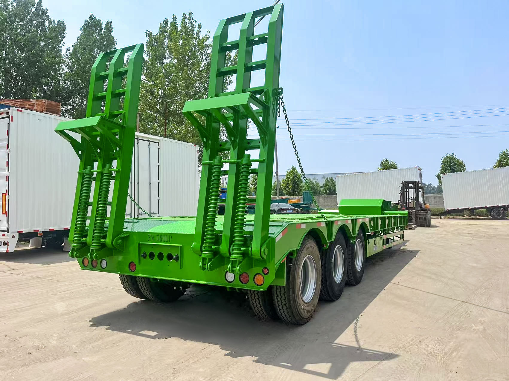 3 axel lowboy trailer
