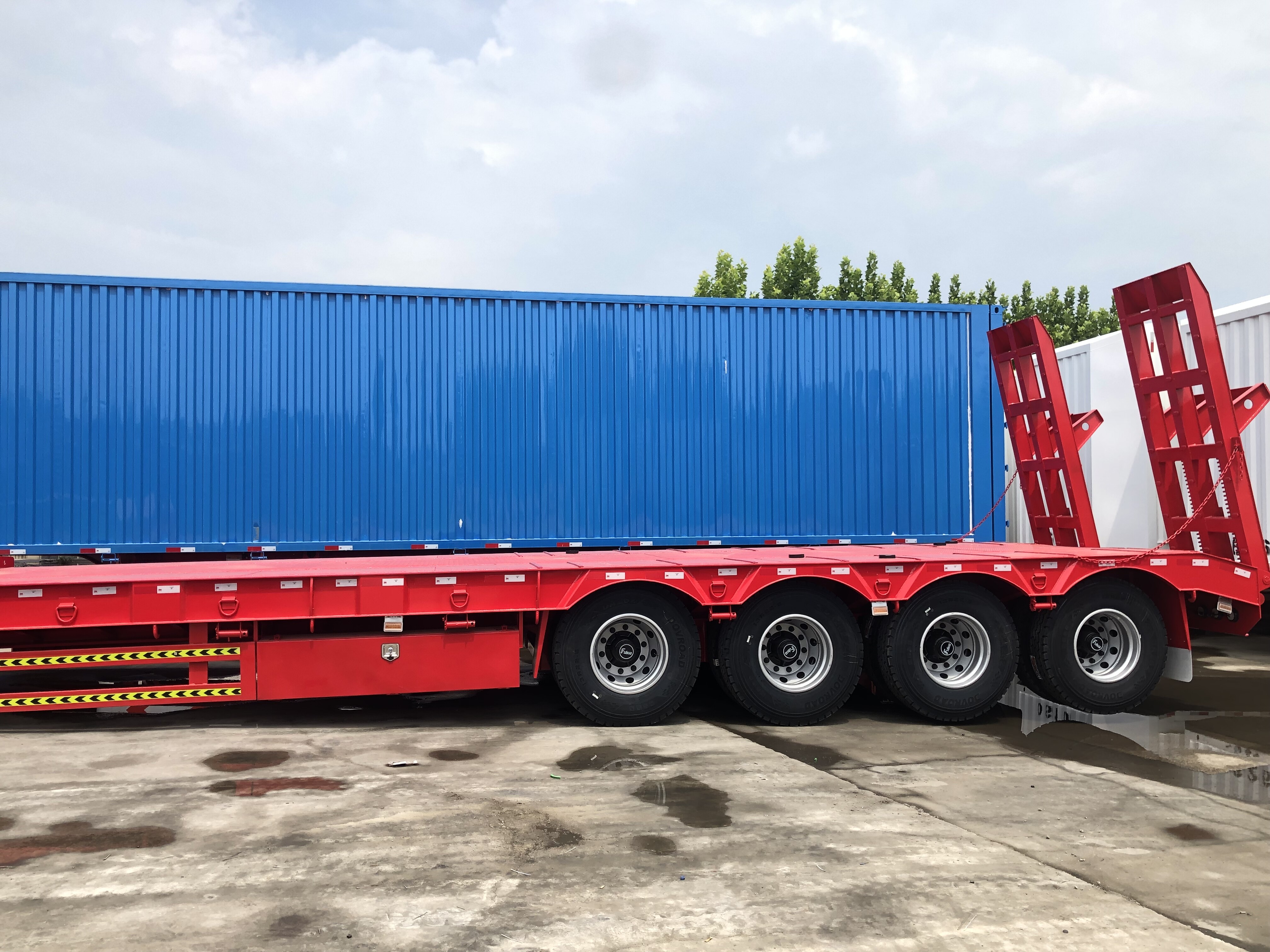 4 Axle 100Ton Lowbed trailer