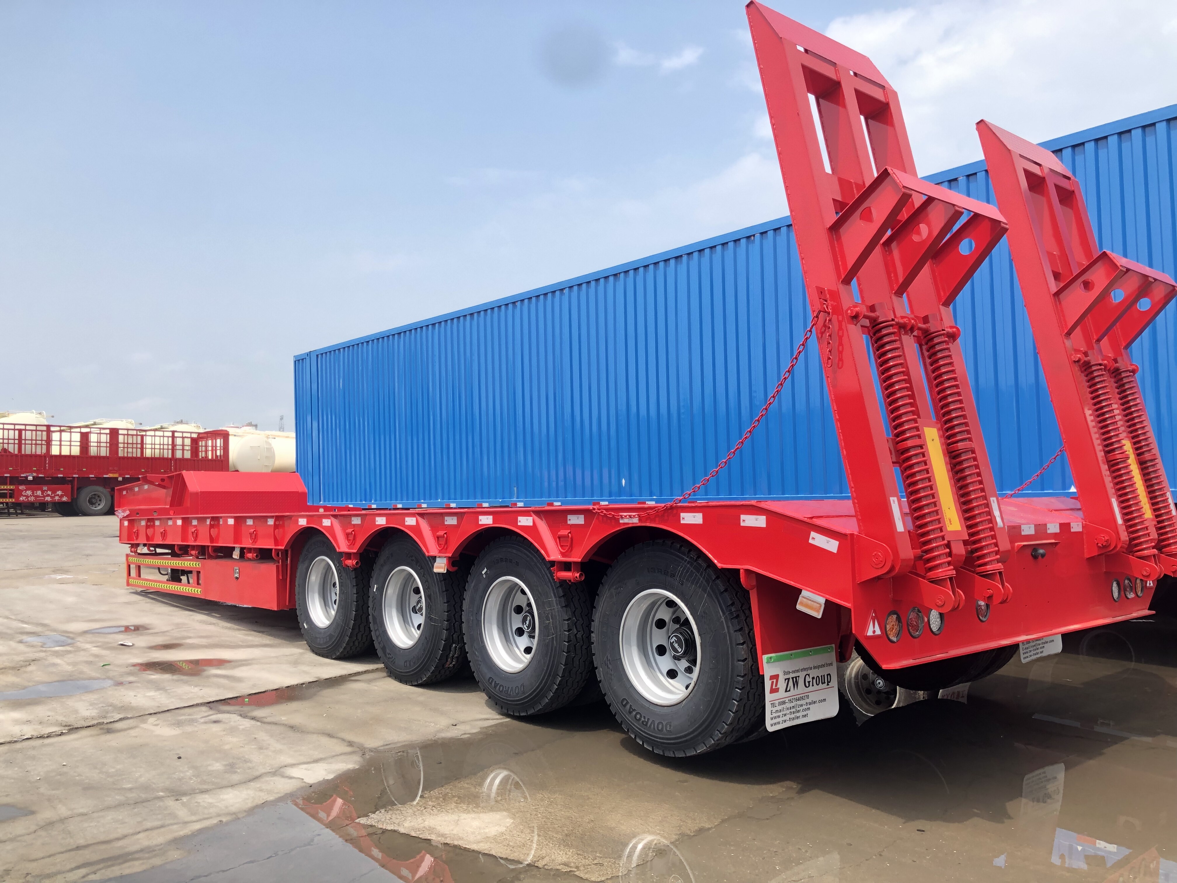 4 Axle 100Ton Lowbed trailer