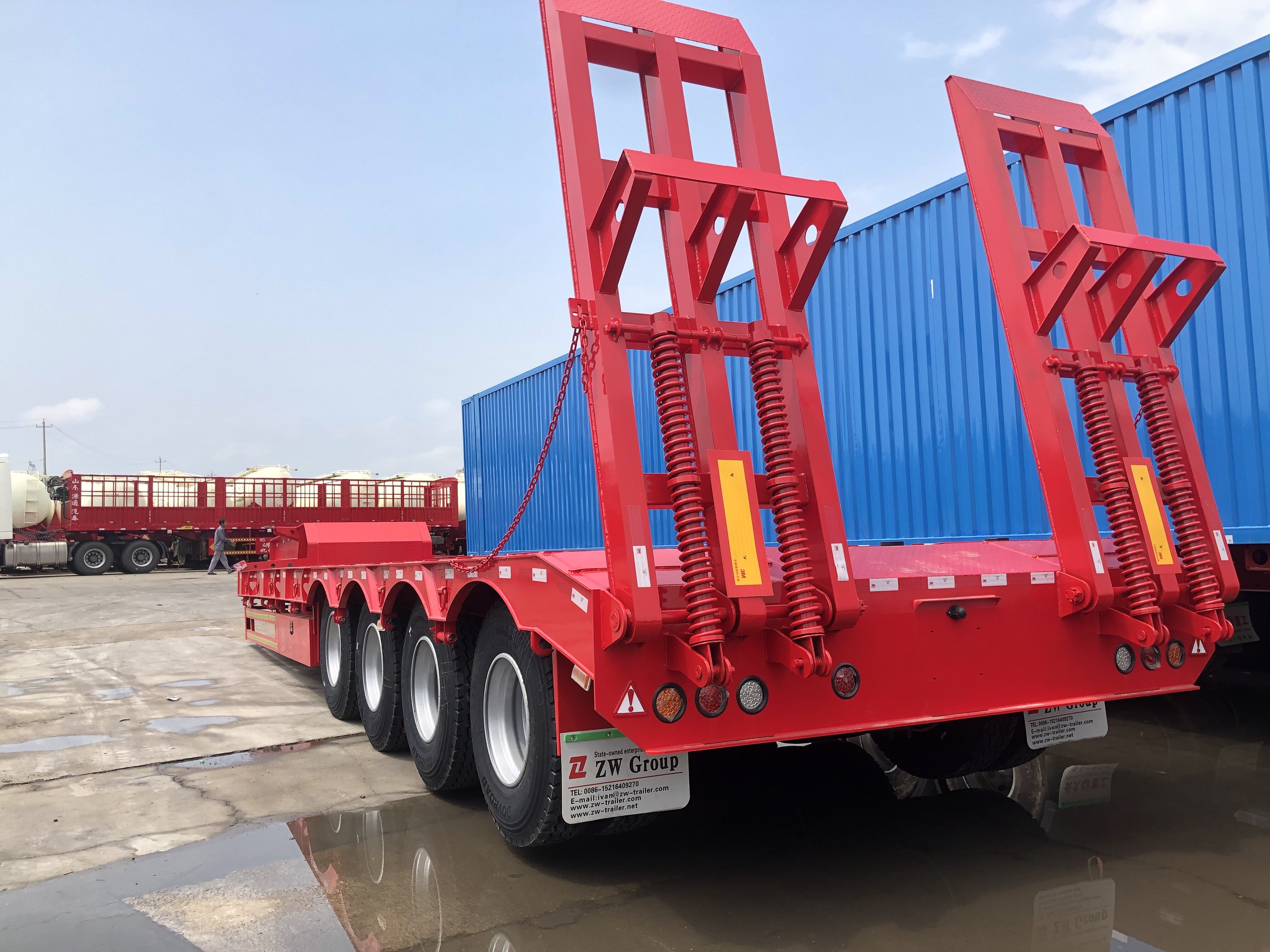 4 Axle 100Ton Lowbed trailer