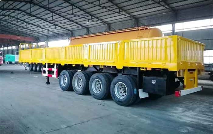 4 Axle 80 Ton Sidewall Semi Trailer