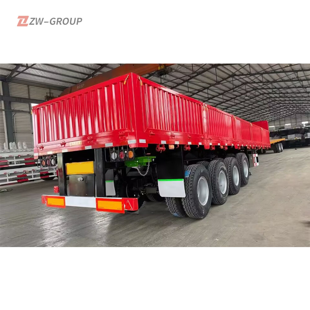 4 Axle 80 Ton Sidewall Semi Trailer