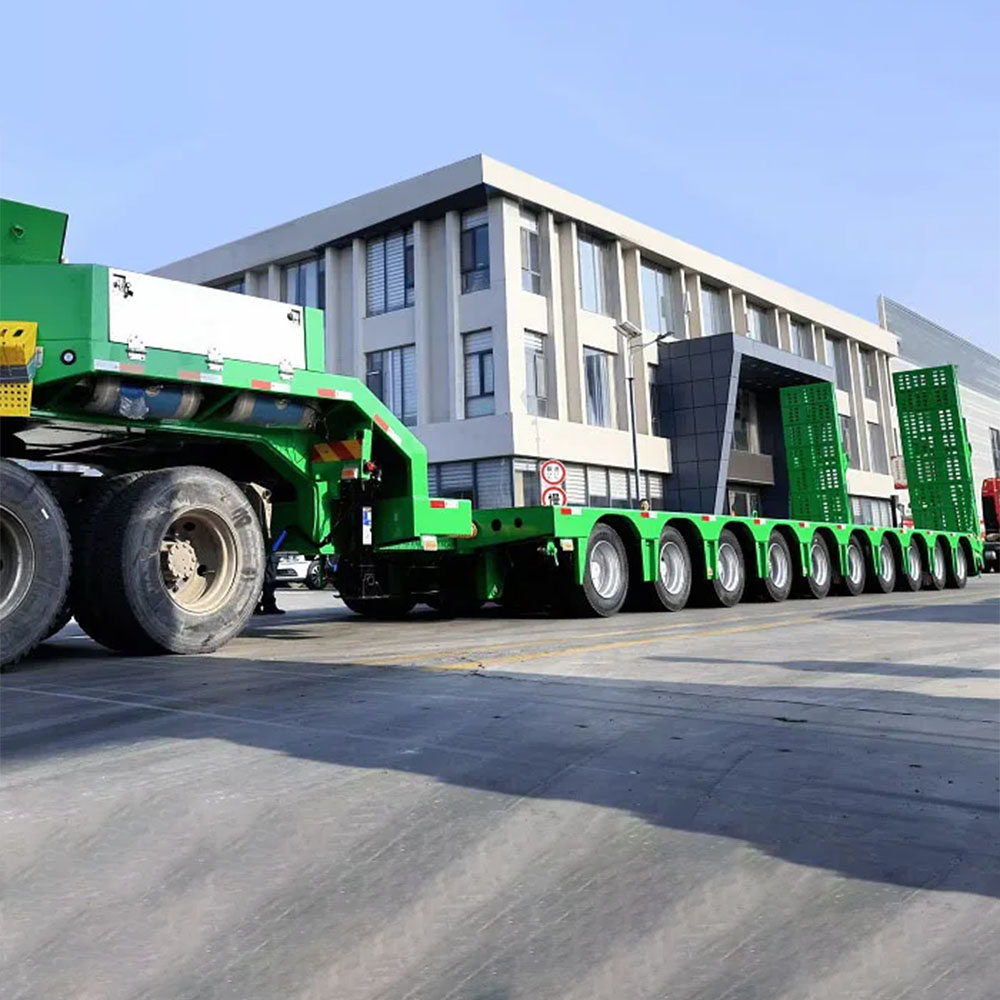 150T Extendable Lowbed Trailer