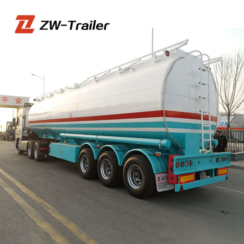 3 axles Carbon Steel Petrol Tanker Semi Trailer