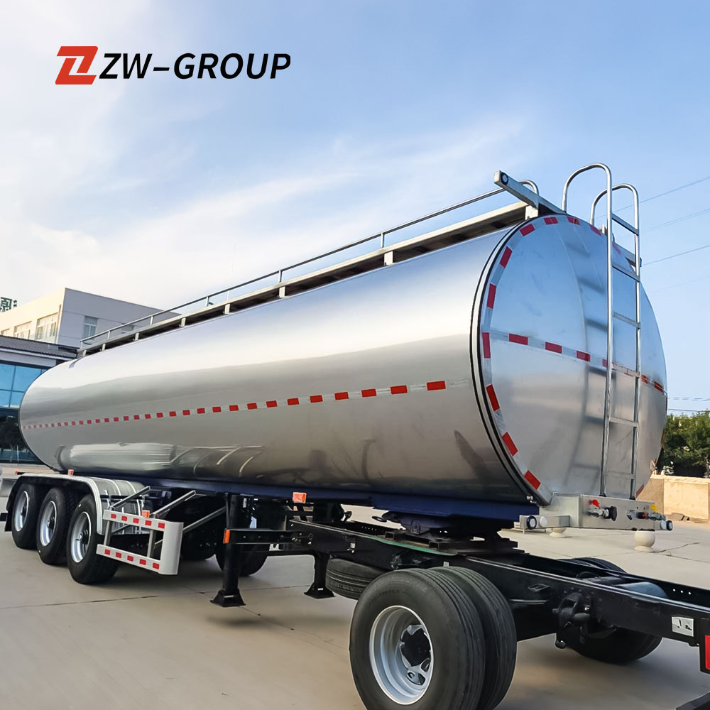 3 Axle Stainless Steel Milk Tanker Trailer