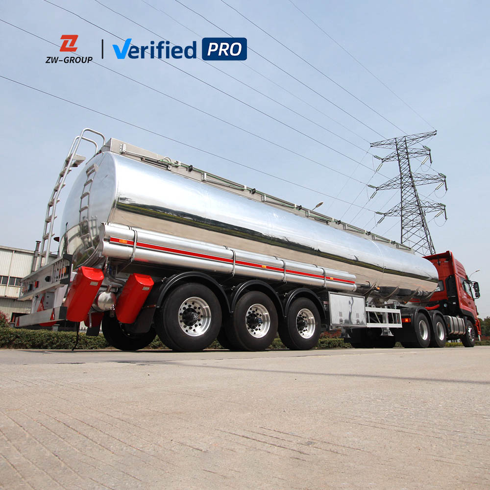 3 Axle 45000L Stainless Steel Tanker Trailer