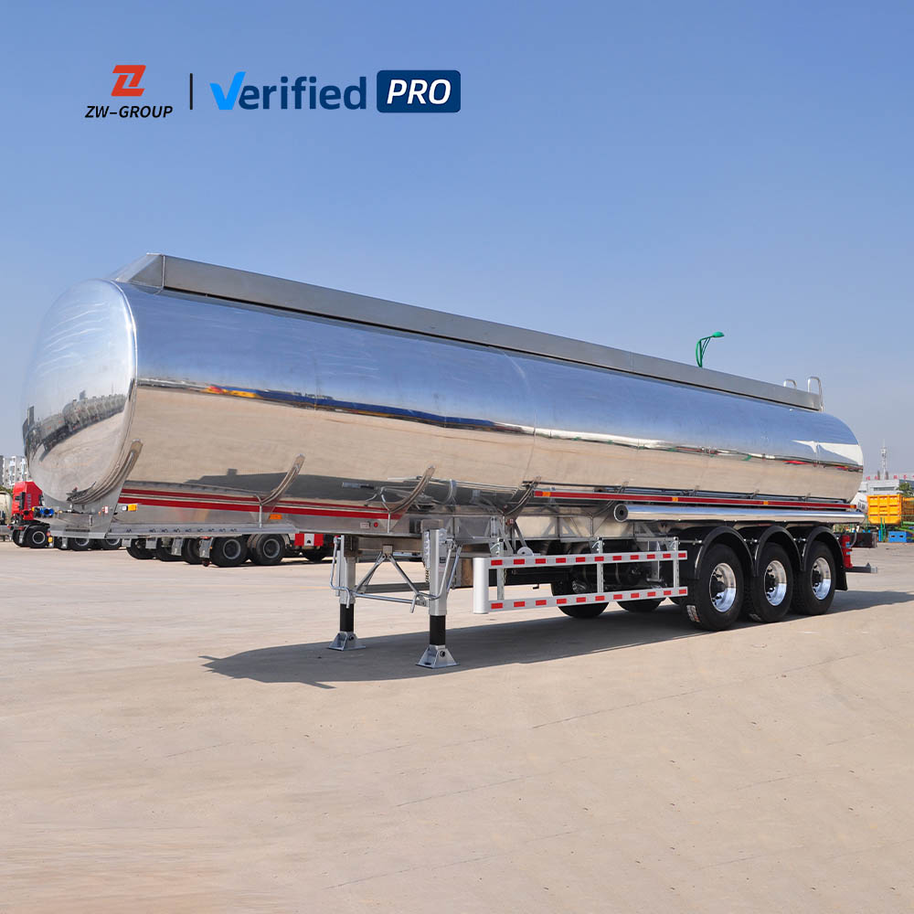 3 Axle 45000L Stainless Steel Tanker Trailer