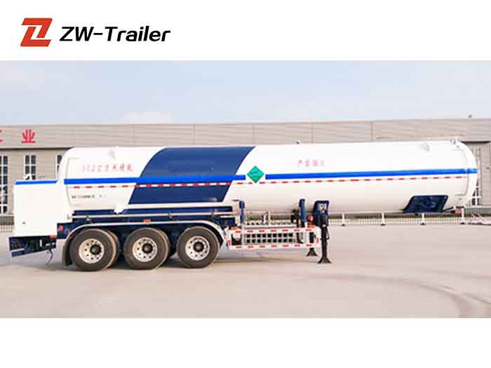 Liquid Nitrogen Cryogenic Tank Trailer