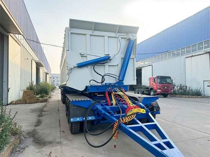40CBM hydraulic side dump trailer