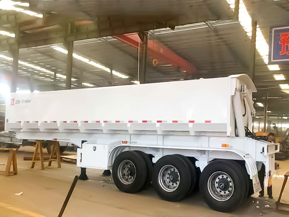 Tri Axle Side Tipper Dump Semi Trailer