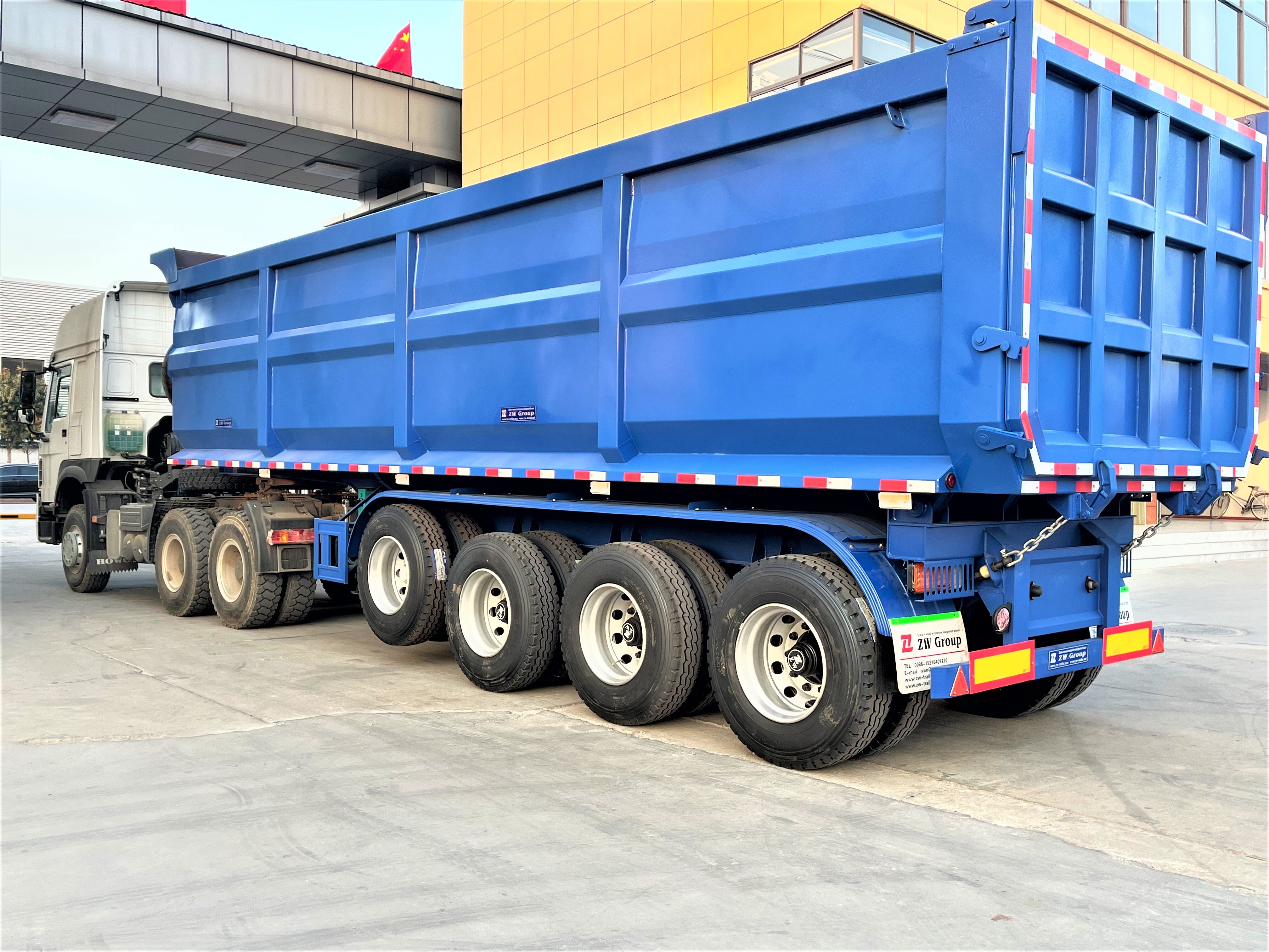 4 Axle 40 Cubic Tipper Semi Trailer
