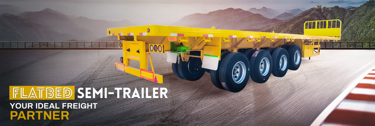 4 Axle Flatbed Semi Traielr 