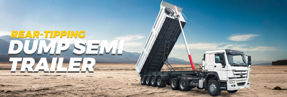 4-Axle U-Shaped Rear Dump Semi Trailer