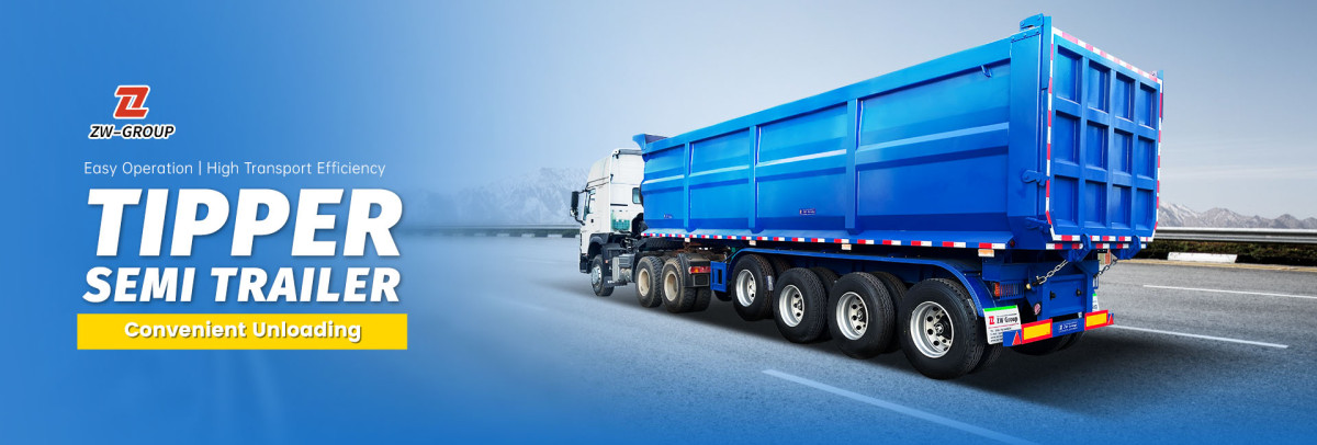 4-Axle U-Shaped Rear Dump Semi Trailer