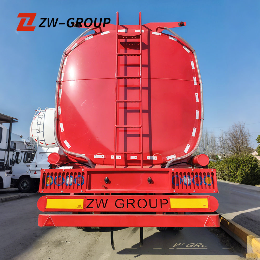 4-Axle 80CBM Square Fuel Tanker Trailer