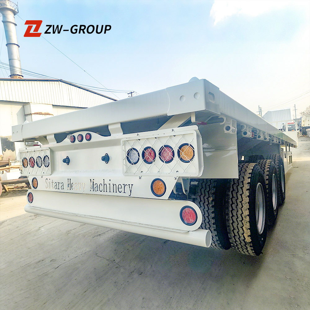 Heavy-Duty 3 Axle Flatbed Semi Trailer