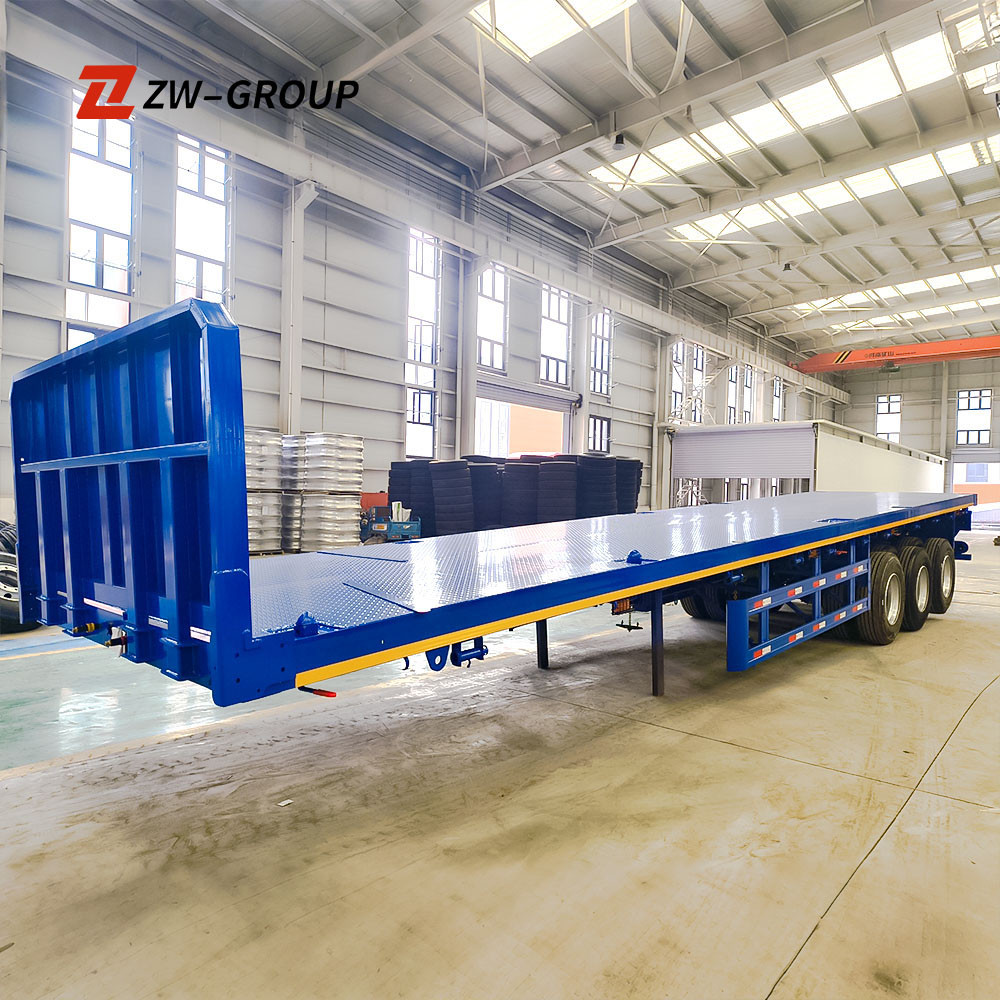 Heavy-Duty 3 Axle Flatbed Semi Trailer