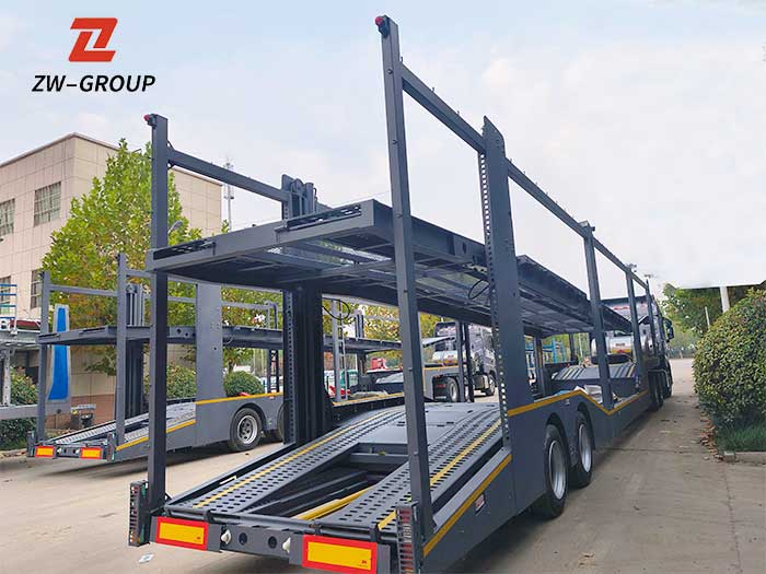 Heavy-Duty Double Deck Cars Carrier Semi Trailer