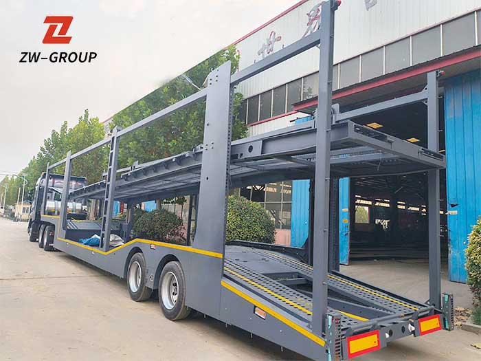 Heavy-Duty Double Deck Cars Carrier Semi Trailer