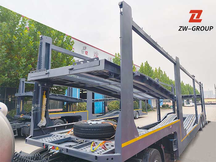 Heavy-Duty Double Deck Cars Carrier Semi Trailer