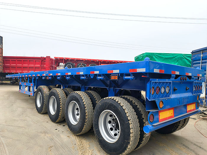4 Axle 42ft Flatbed Semi Trailer