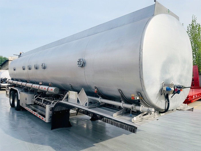 2 axle fuel transport semi trailer