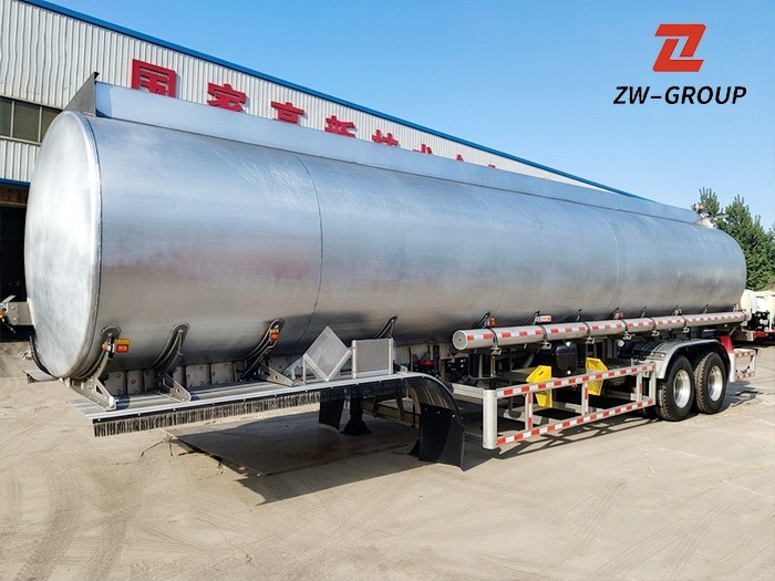 2 axle fuel transport semi trailer