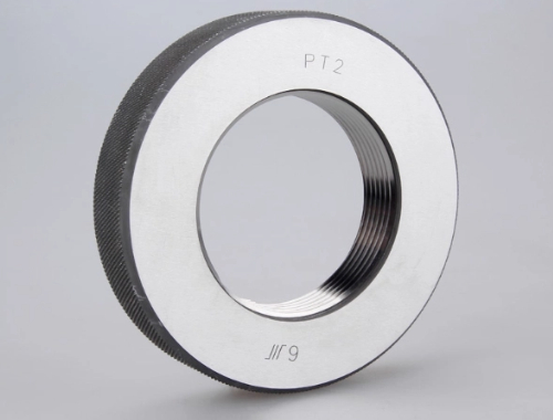 Japanese standard tapered pipe thread ring plug gauge (PT)