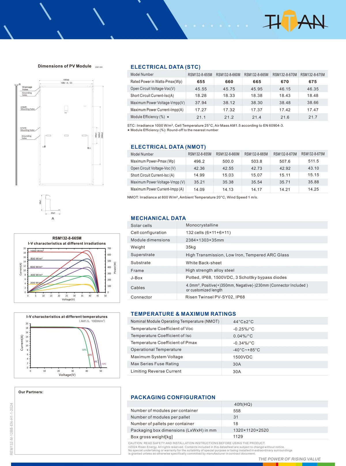 Risen Solar 655W 660W 665W 670W 675W 132 Cells High Efficiency Module 2