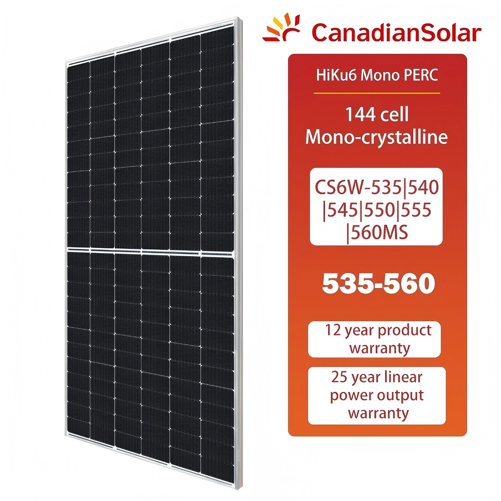 Canadian Solar BiHiKu6 535-560w