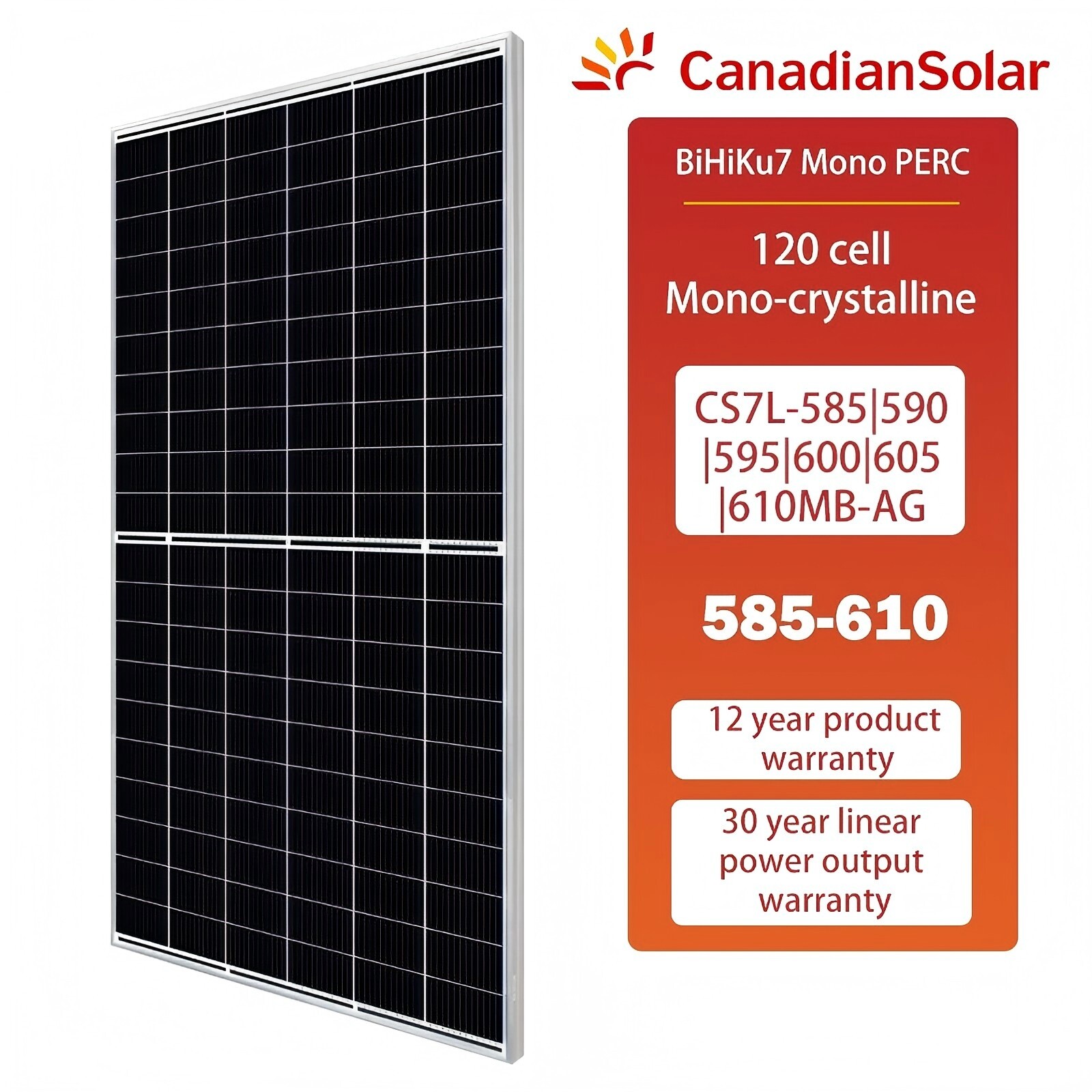 Canadian Solar BiHiKu7 580-610w