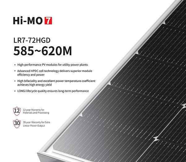 Hi-MO 7 LR7-72HGD 585-620M Hi-MO 7 LR7-72HGD 585-620M