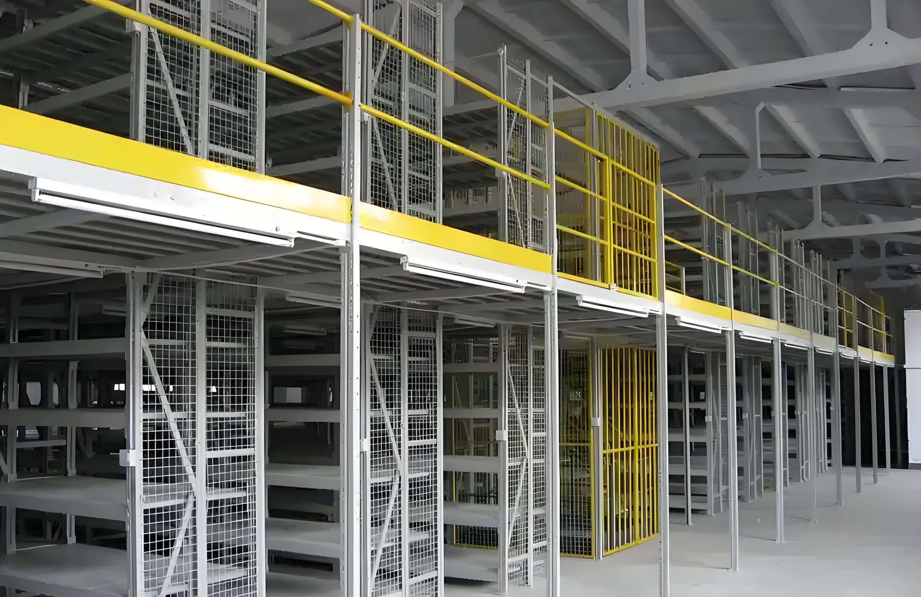 Steel Frame With Mezzanine Floor