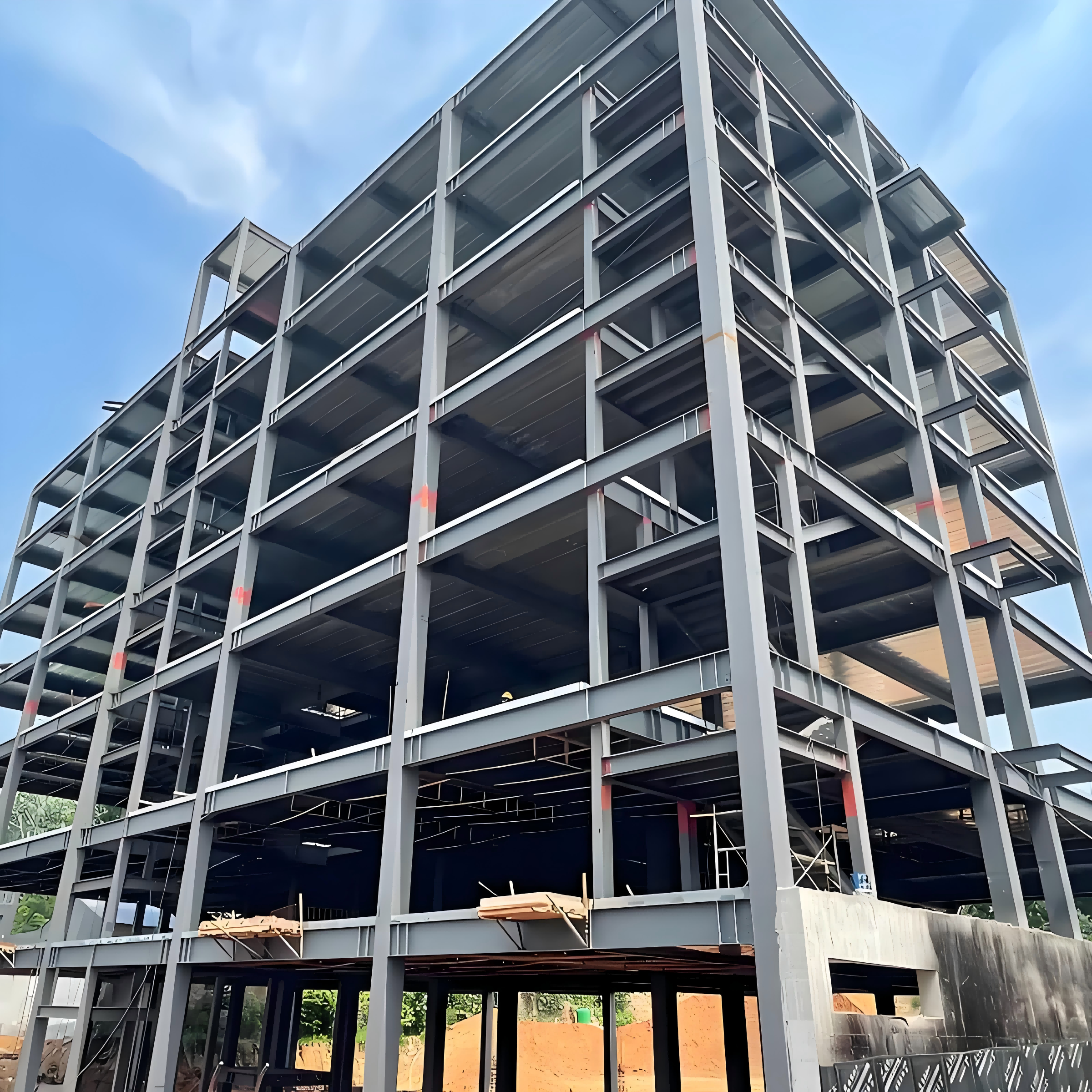 Multi-Story Steel Structure Building Frameworks for House School Mall Applications