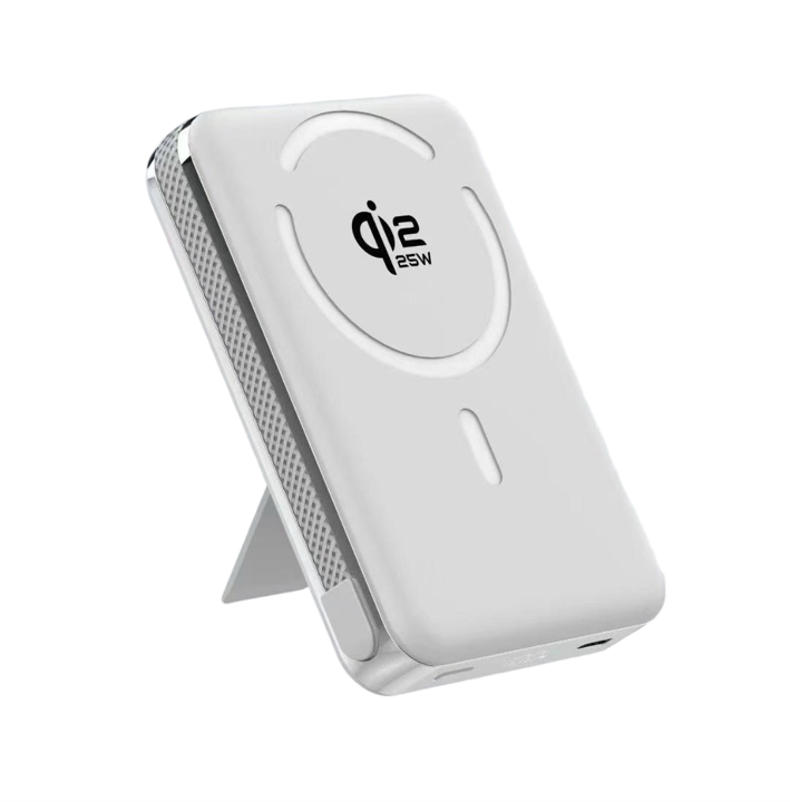 M02B+ Qi2 25W 10000mAh Solid-Safe Pro Wireless PD 35W Power Bank With Cable With Stand