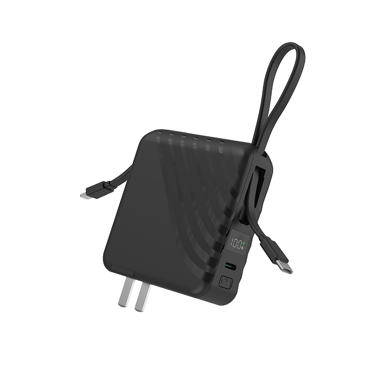 C3 AC 10000mAh Power Bank with Type-c&Lightning cable Support Plug Options