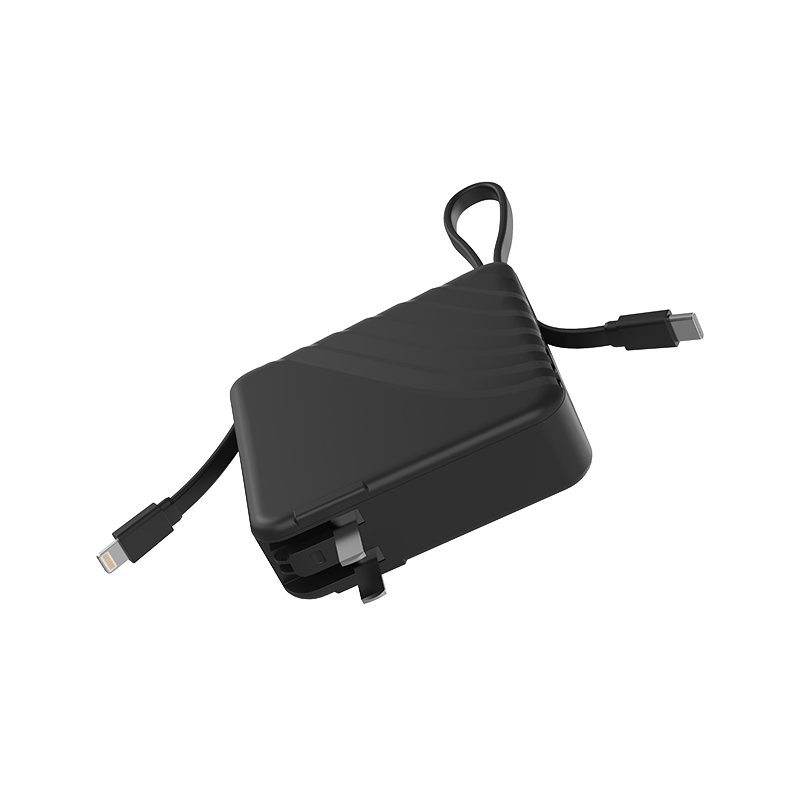 C3 AC 10000mAh Power Bank with Type-c&Lightning cable Support Plug Options