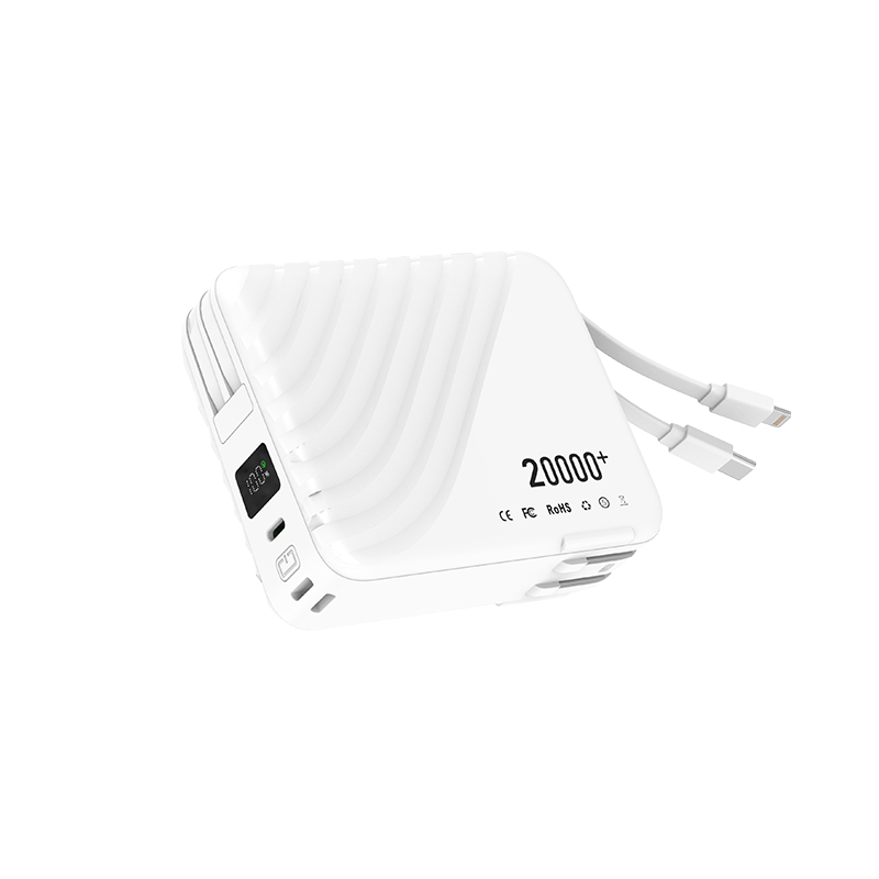 C4 AC 20000mAh Power Bank With Type-c&Lightning Cable Support Plug Options
