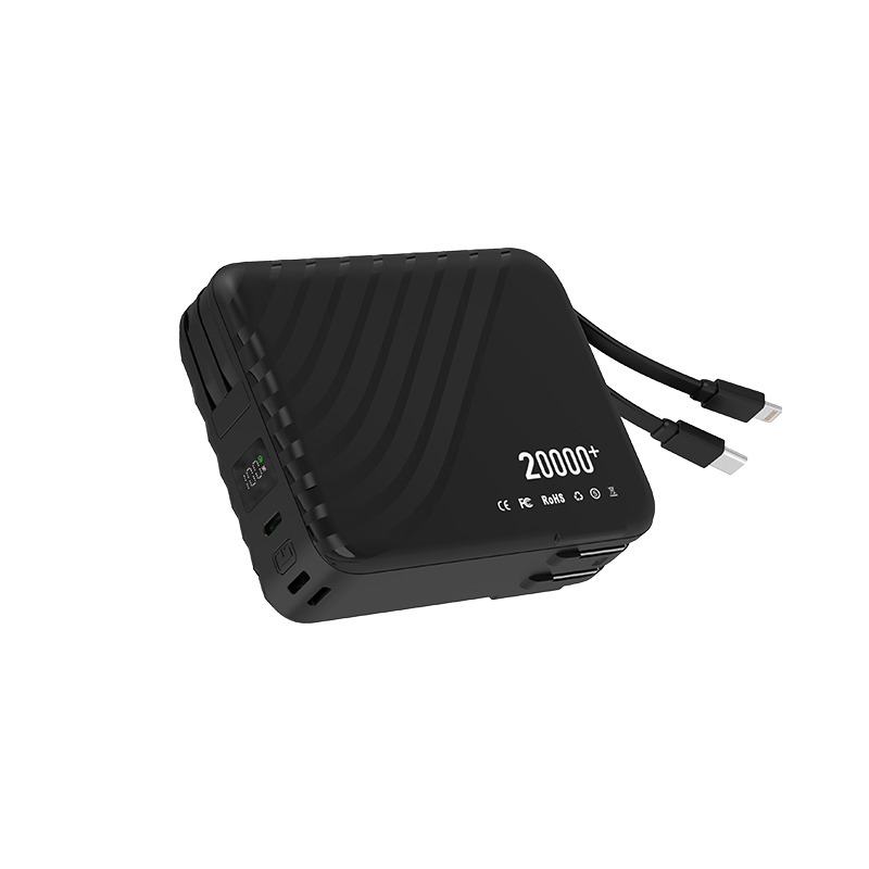 C4 AC 20000mAh Power Bank With Type-c&Lightning Cable Support Plug Options