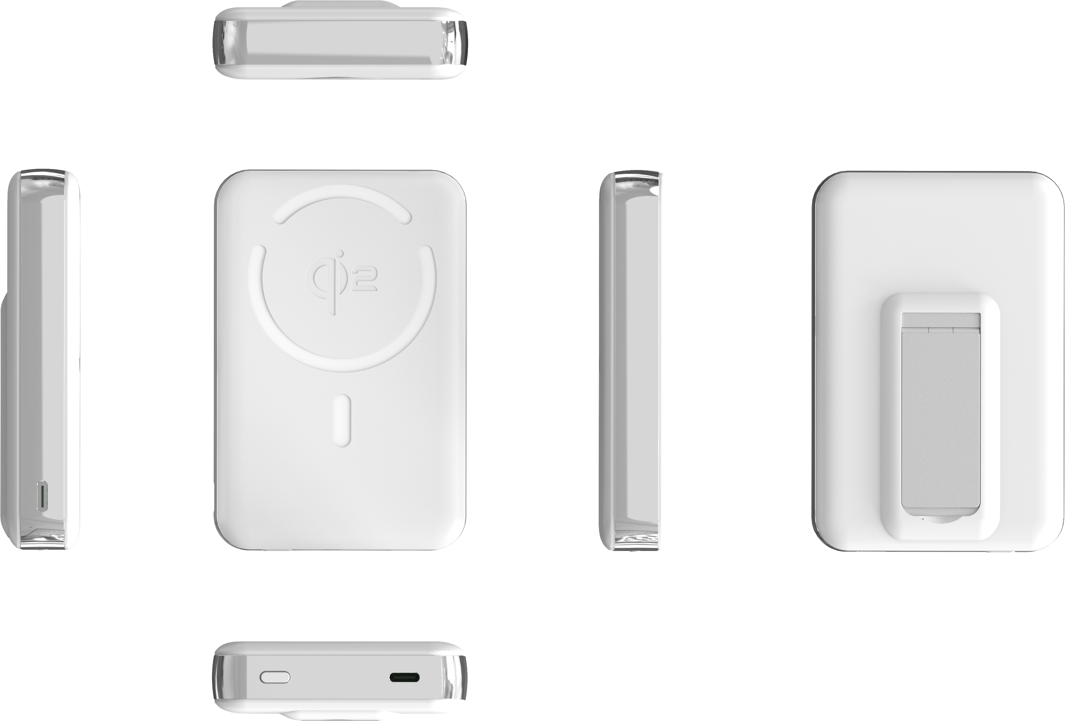 M02A qi2 PD35W Wireless 10000mAh Power Bank With Stand