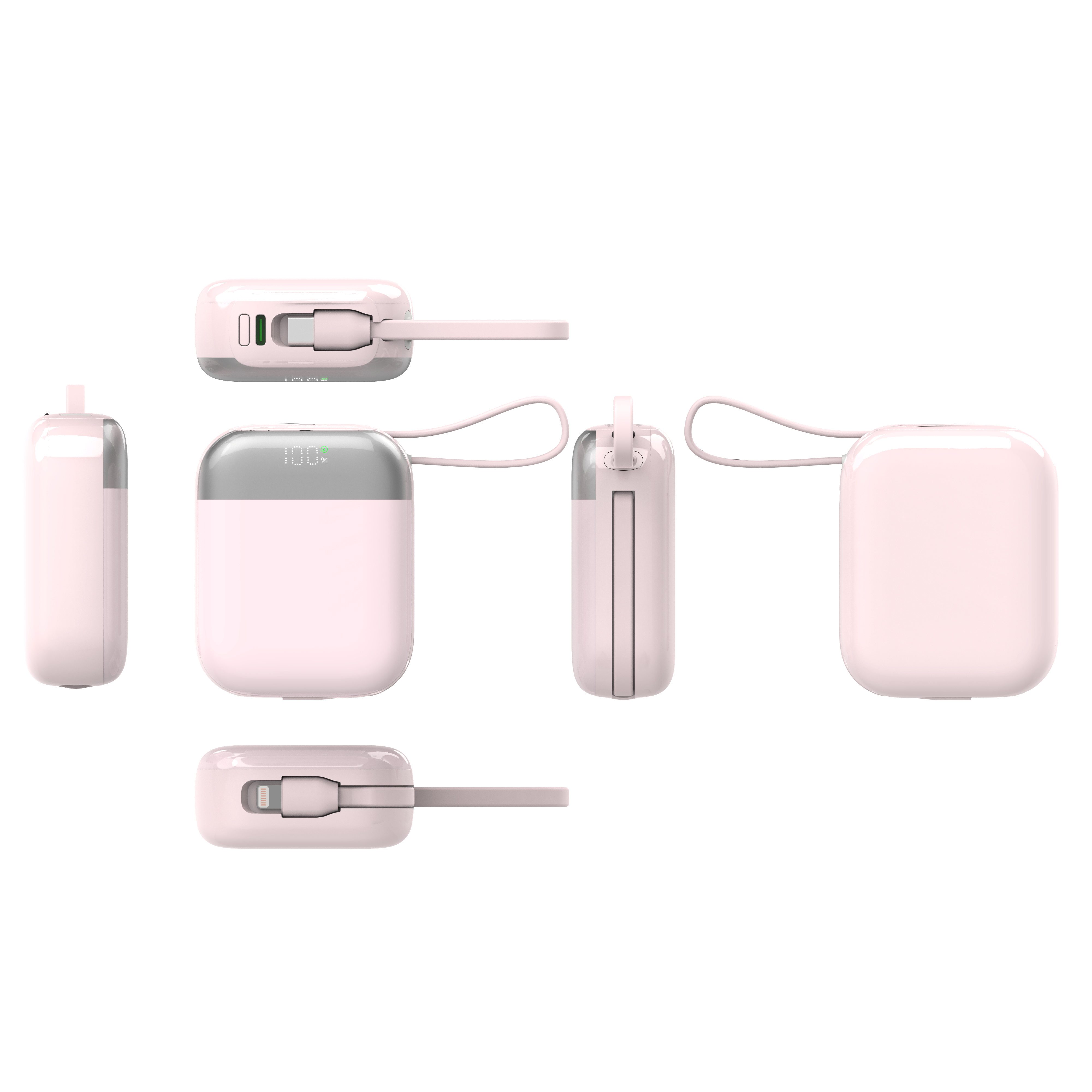 Smallest Semi-Solid 10000mAh Power Bank With Cable
