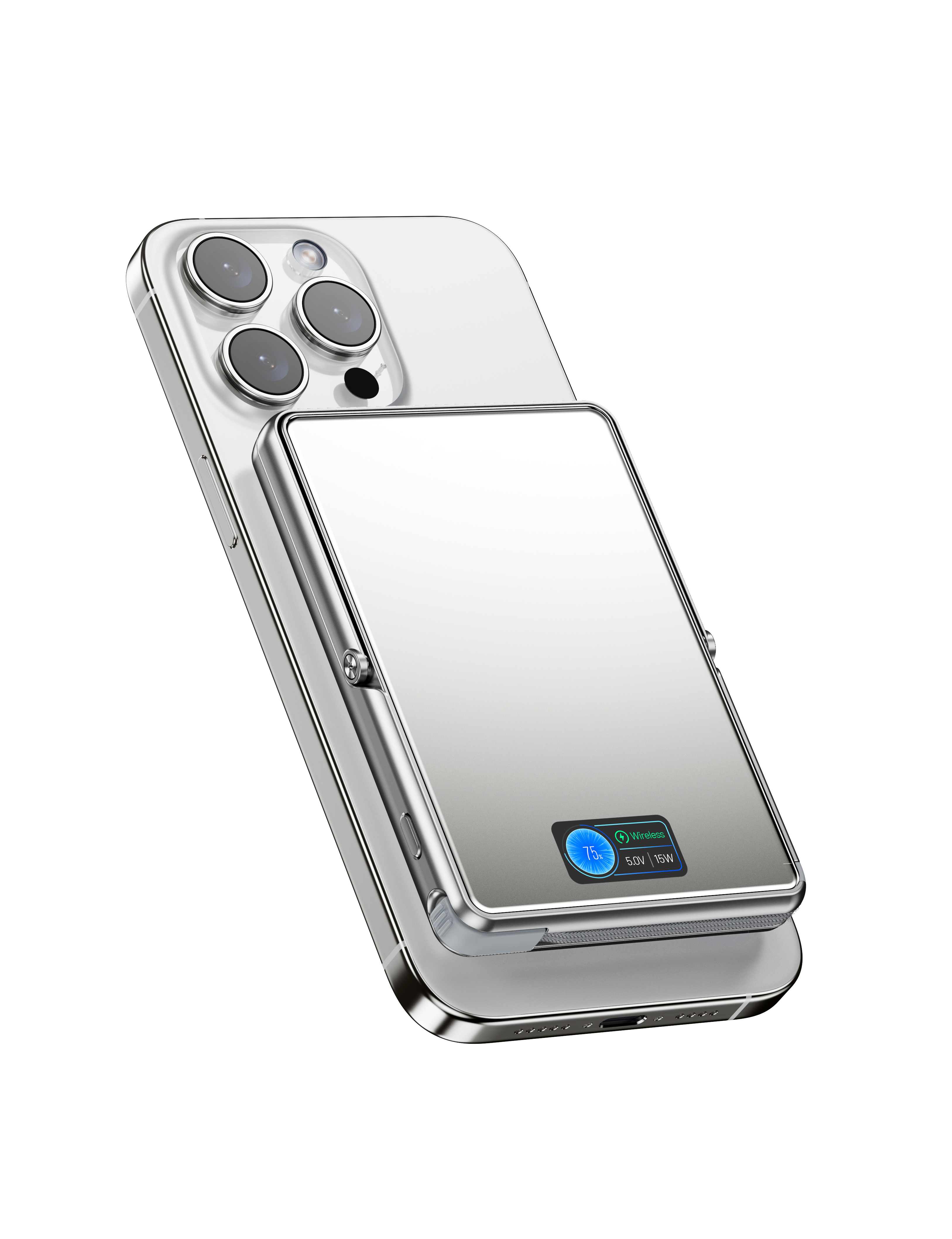 M1U 10000mAh Aluminium PD30W TFT Power Bank With Stand With Cable