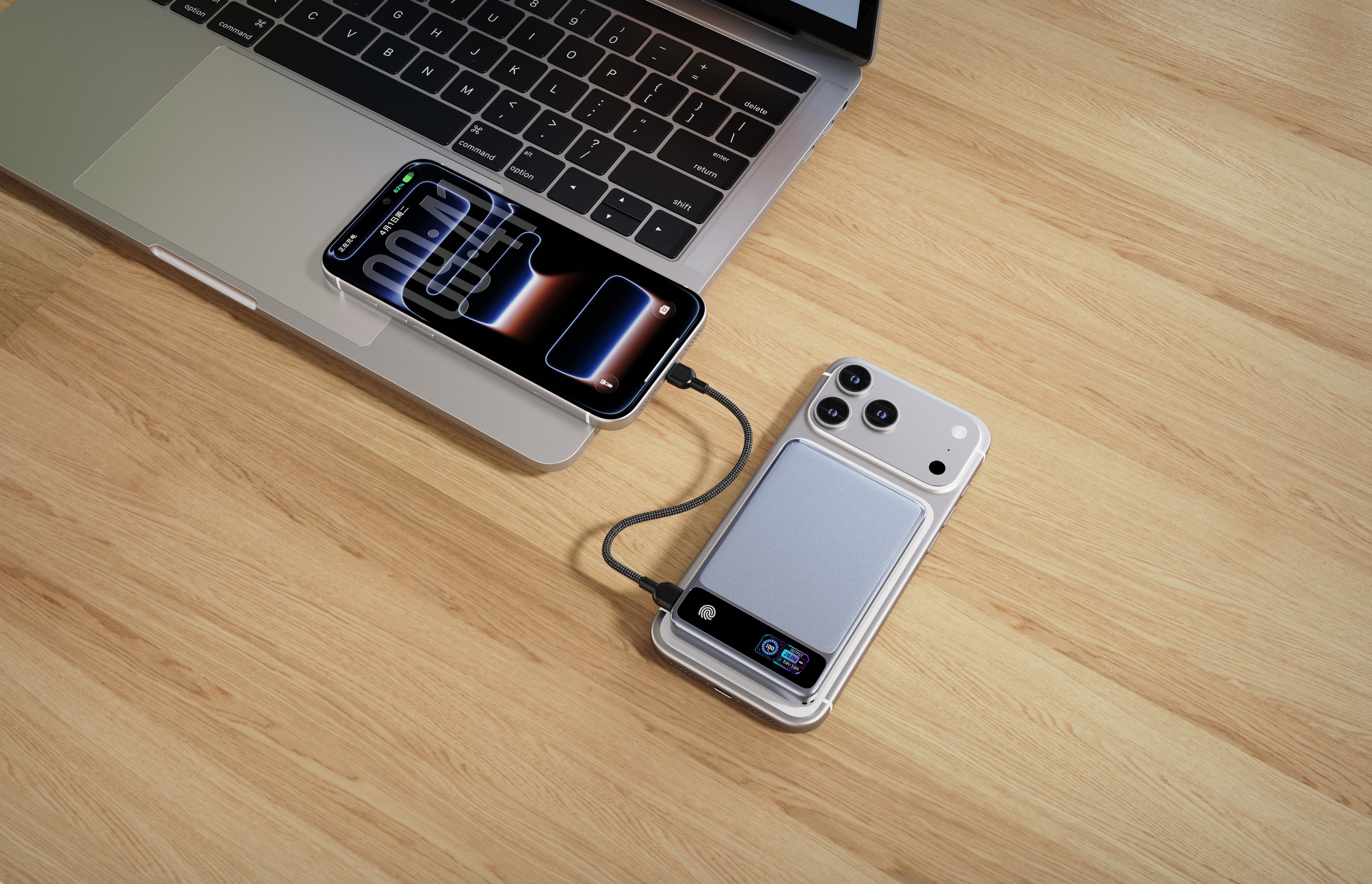DJ01/DJ02 5000mAh/10000mAh TFT Magsafe Power Bank With Premium Finish