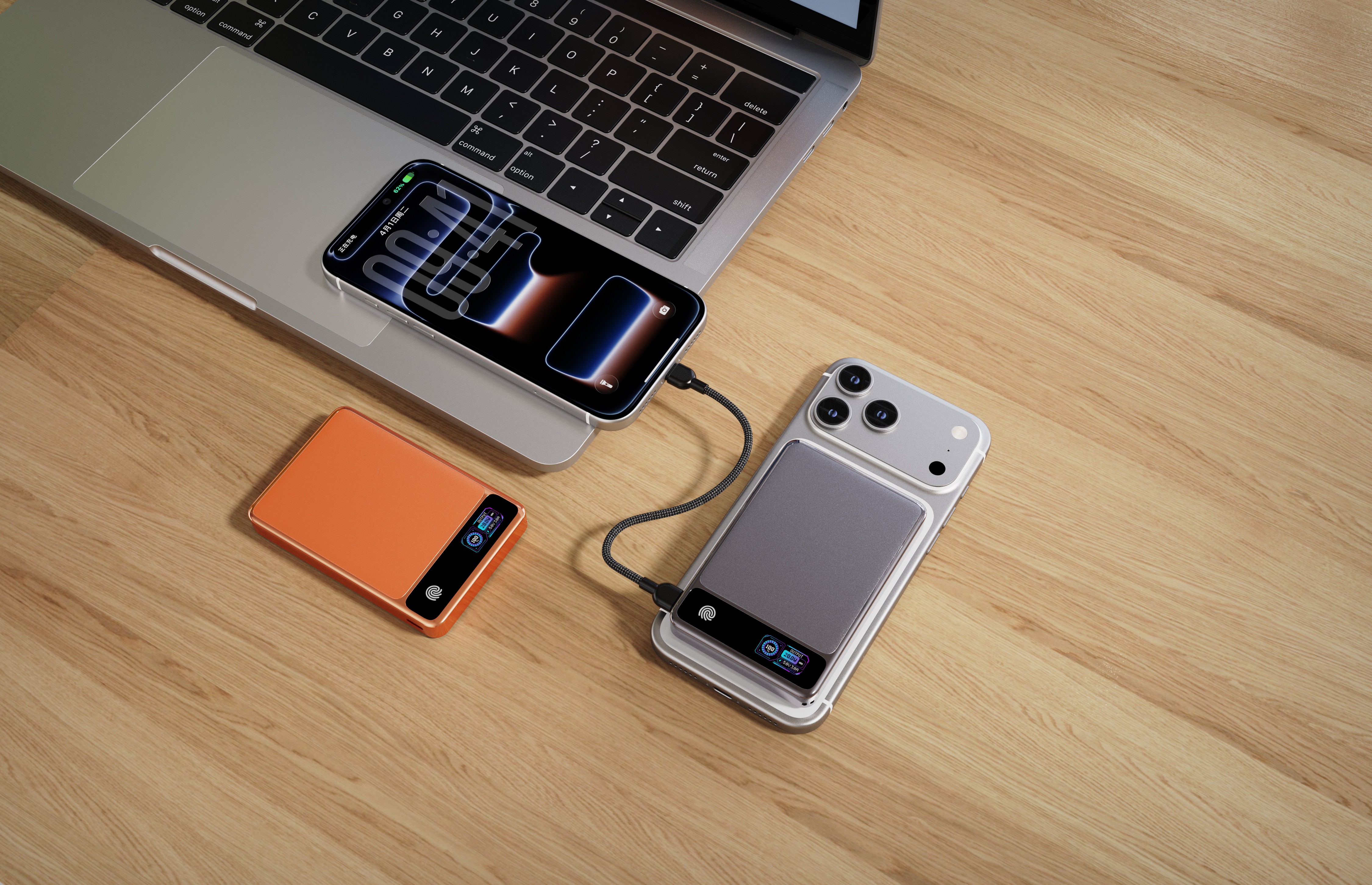 DJ01/DJ02 5000mAh/10000mAh TFT Magsafe Power Bank With Premium Finish
