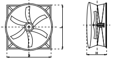 FRP negative pressure exhaust fan