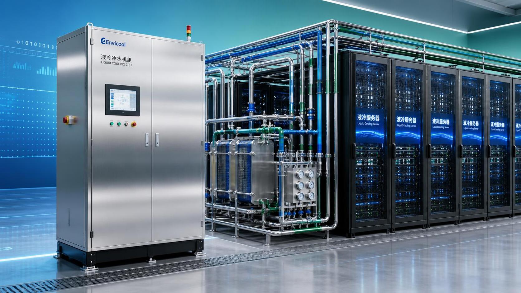 CDU liquid cooling chiller for data center and servers