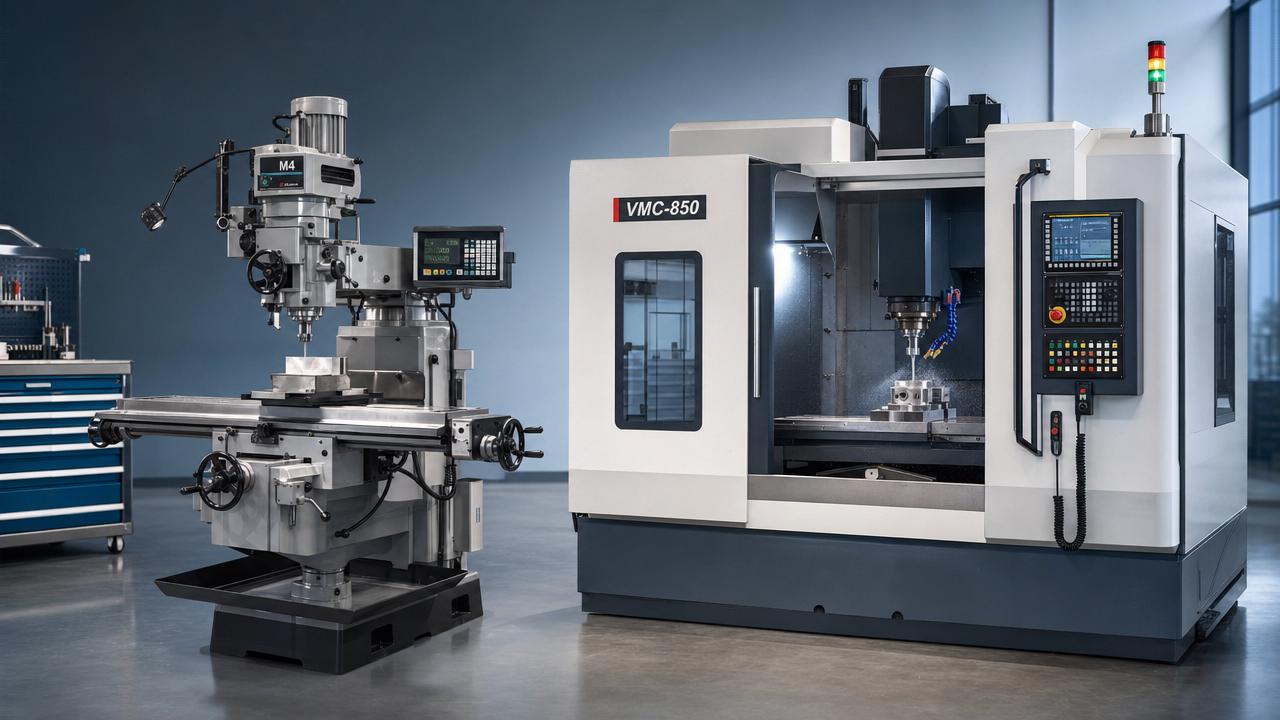 Manual vs CNC Metal Milling Machine: Which One Fits Your Production Needs?