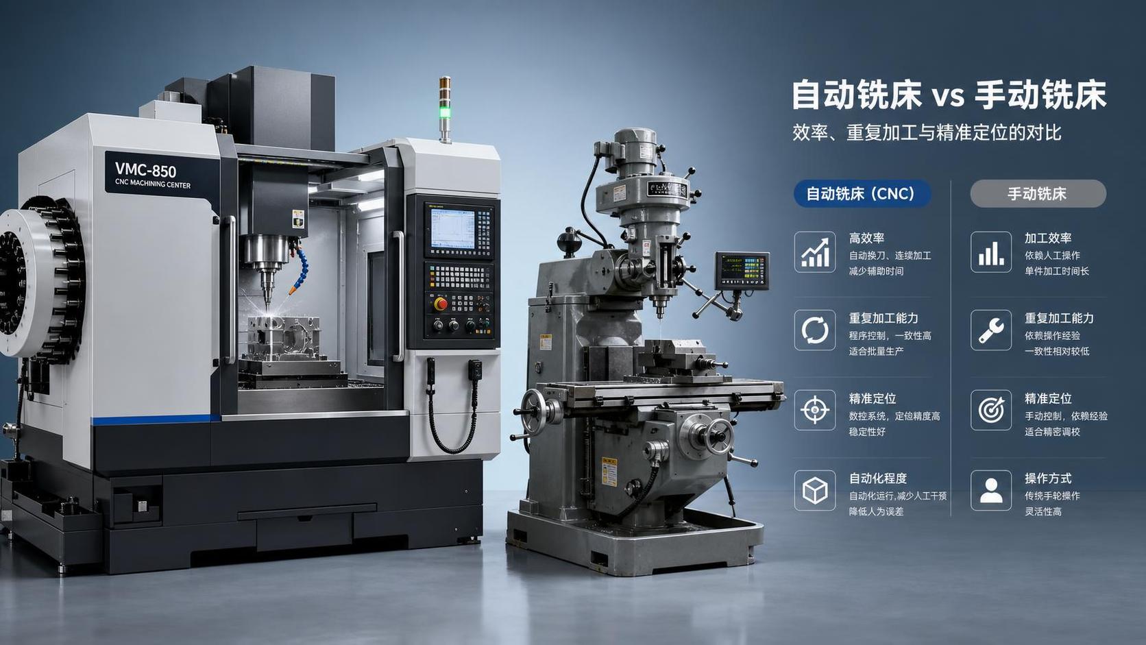 Automatic Milling Machine or Manual Model: Which Lowers Labor Cost and Setup Time?